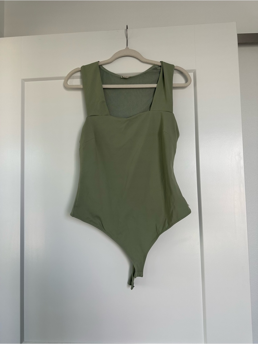 Women's Olive Green Shapewear Bodysuit - Sculpting Support